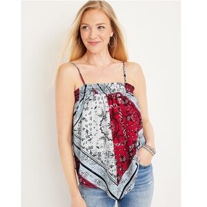 NWT Maurice’s Americana Paisley Scarf Cami Small
